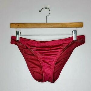 Shade & Shore Red/Burgundy Bikini Bottom